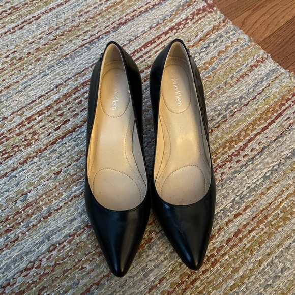 Black Calvin Klein Heels - Picture 1 of 4